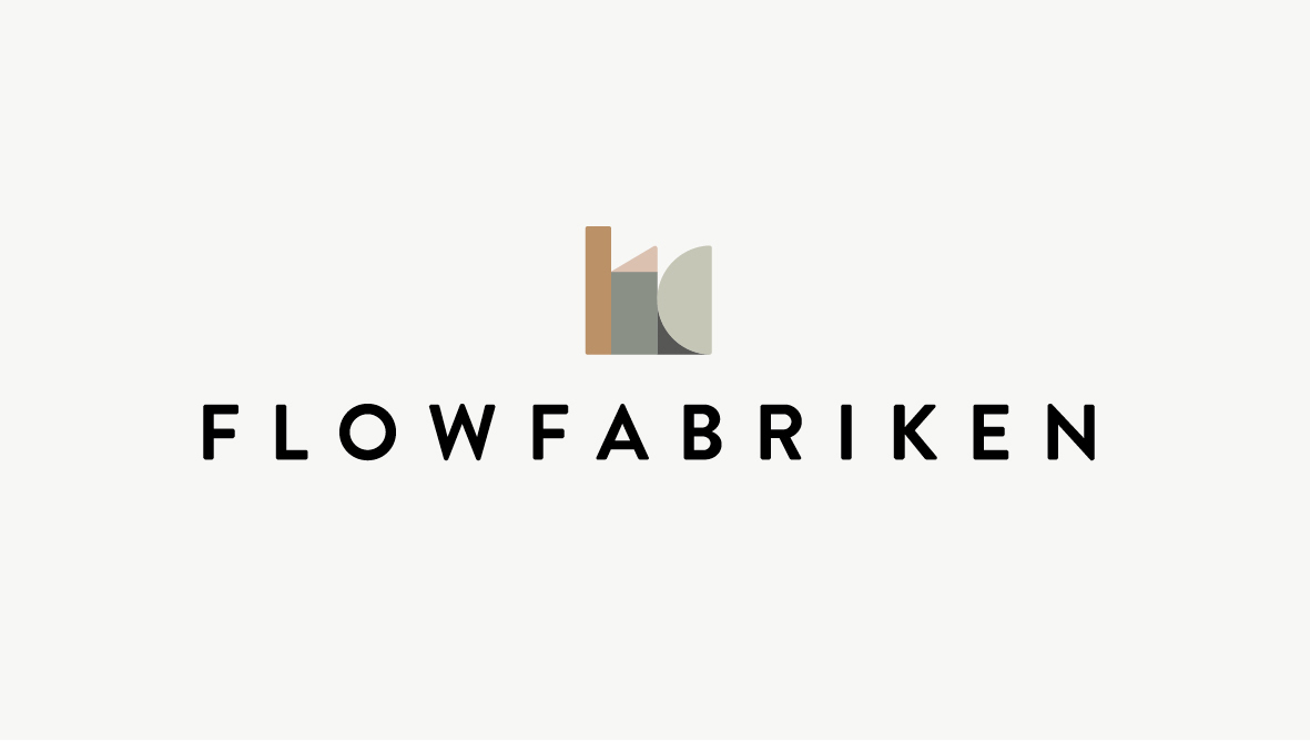 Logotyp för Flowfabriken i Borås.