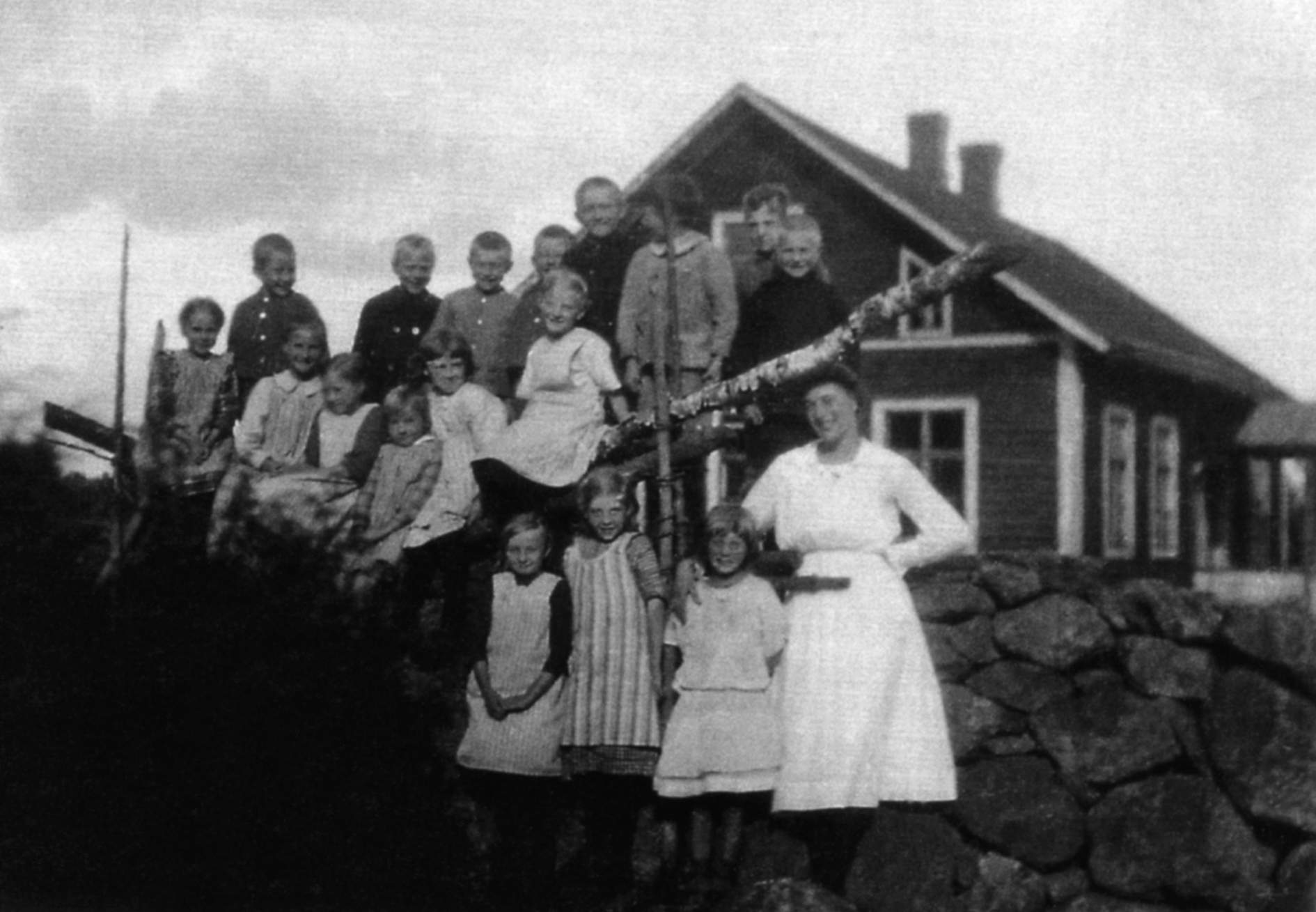 Karsemåla skola 1924. Lärare: Blända Johansson