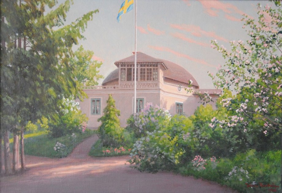 Sanderssons lusthus på Djurgårdsgatan 1923, privat ägo