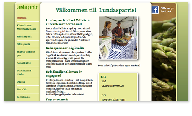 Lundasparris är ett familjeföretag beläget strax utanför Lund.