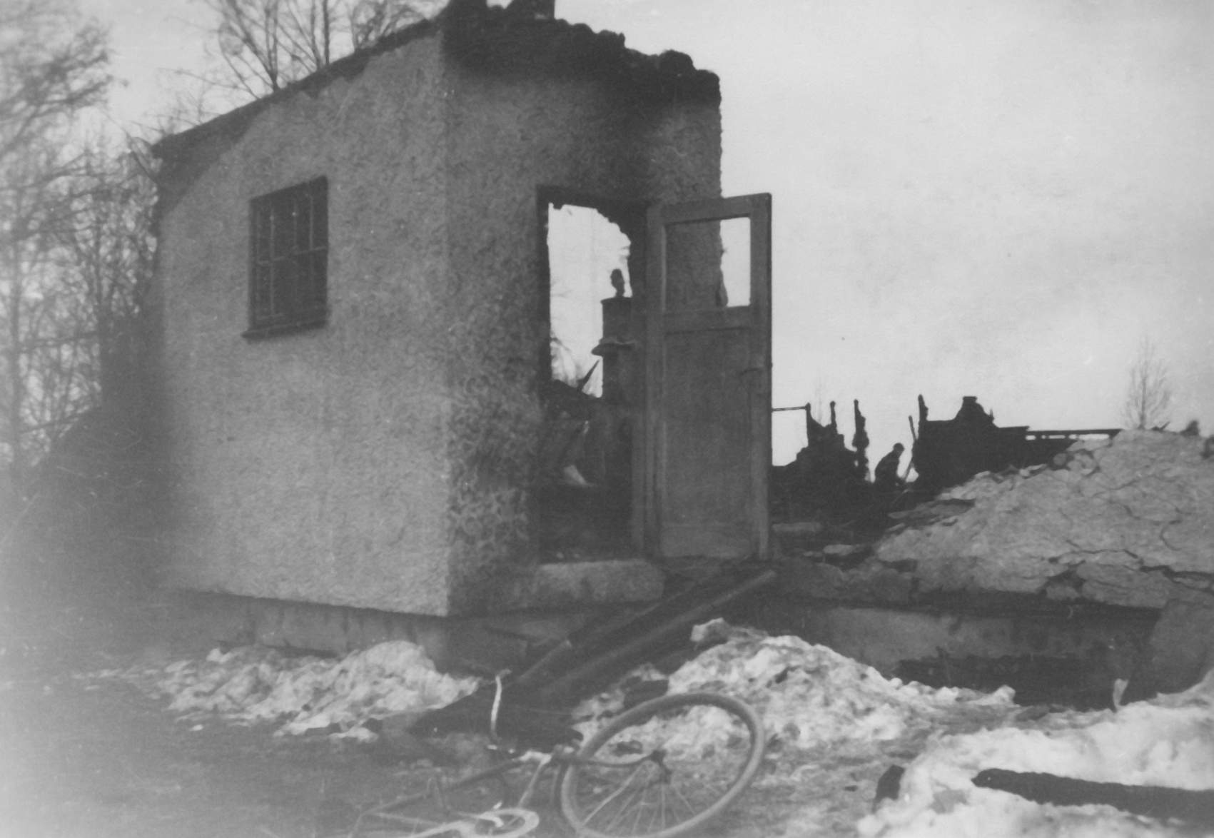 Linkullen brinner ner 5 februari 1955 Foto: Lilly Kroon