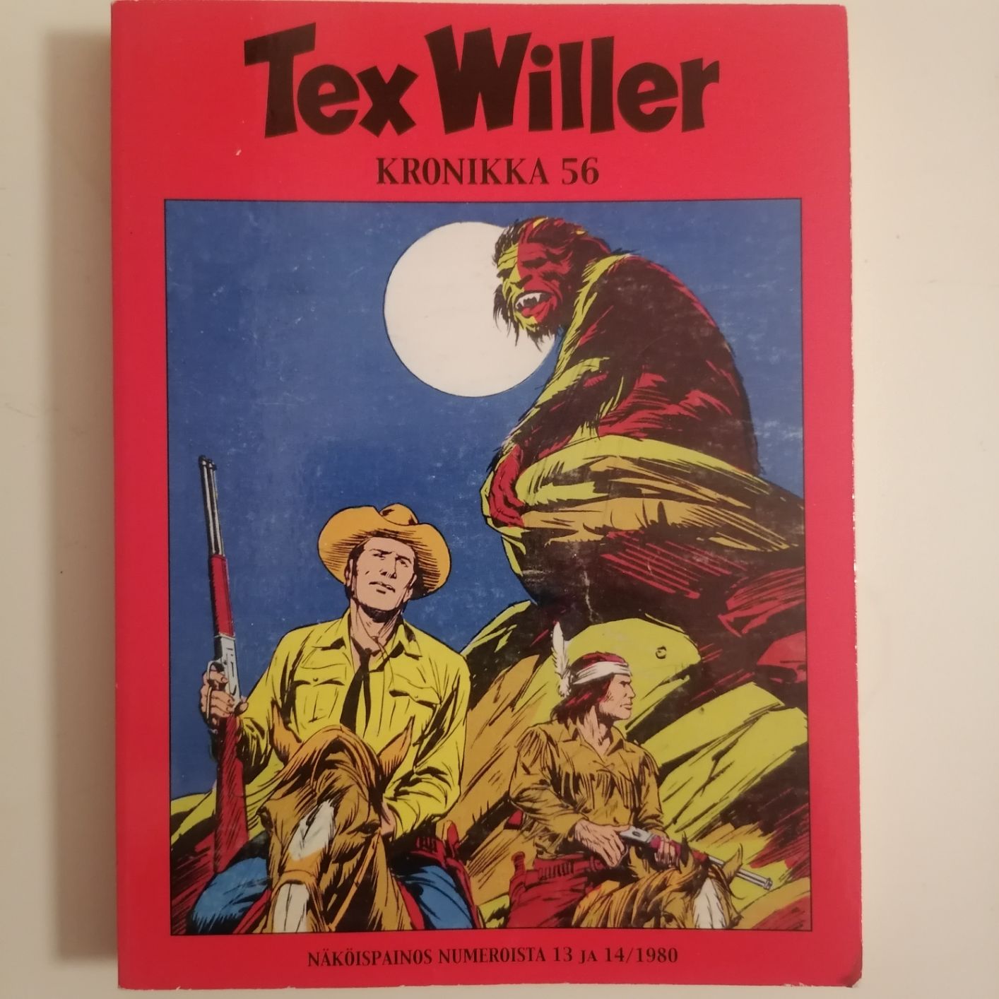 Tex Willer Kronikka 56 näköispainos 13 ja 14 / 1980 siistikuntoinen ja lukematon hinta 5,50 euroa.