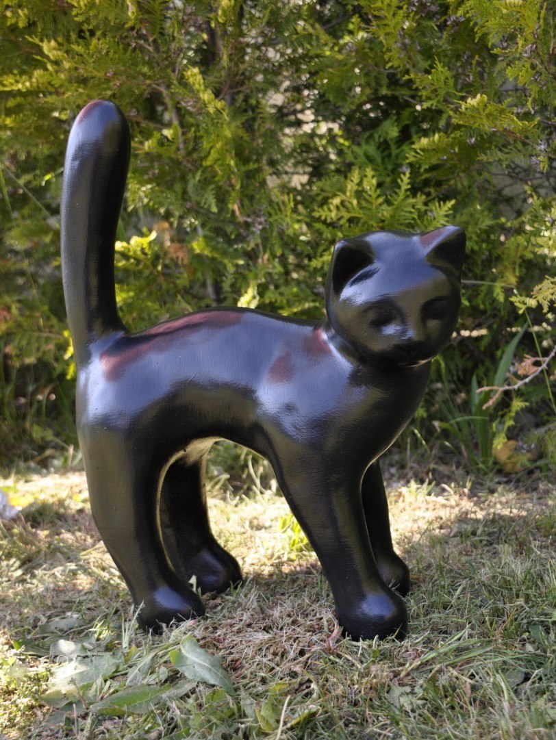 "Katt fräsande" Art.nr: 1155 Vikt: 13 kg, Höjd: 30 cm