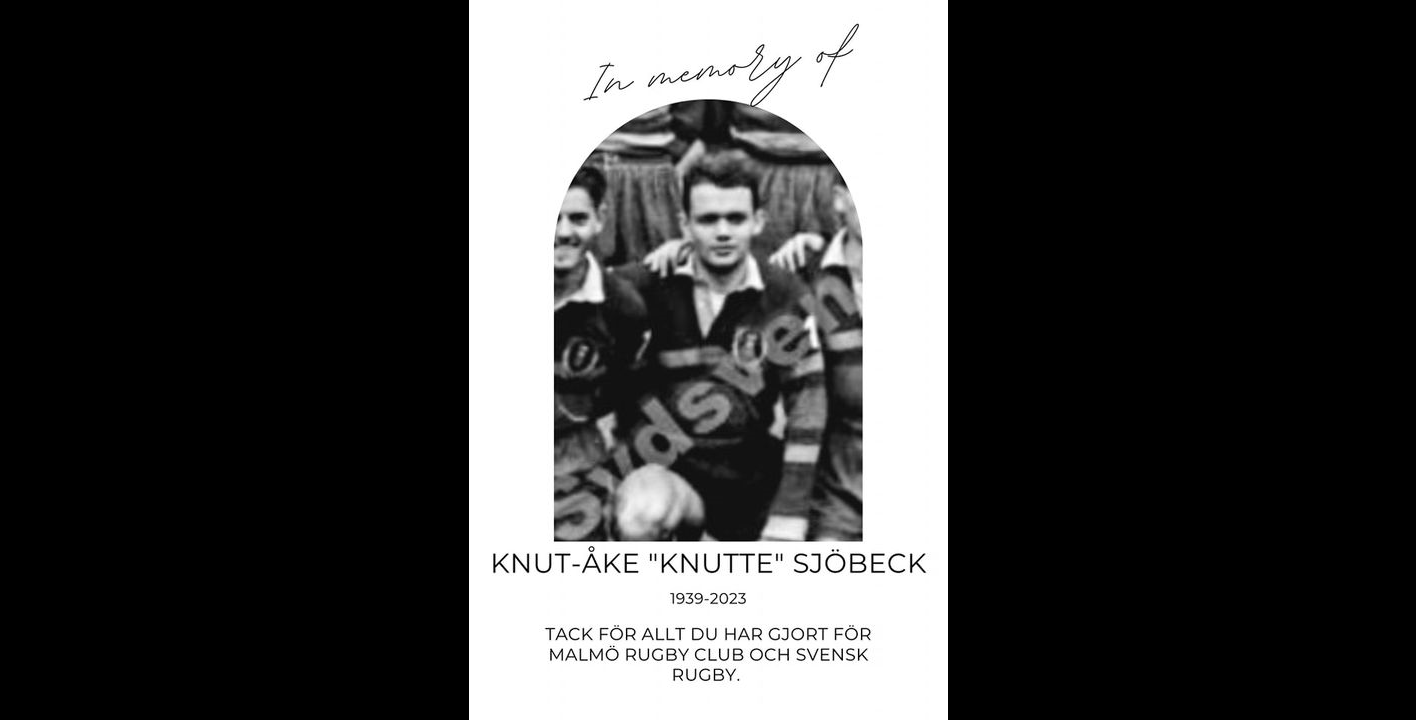 Knut-åke "Knutte" Sjöbeck, en av Malmö RCs äldsta medlemmar och ledstjärna i klubben har gått bort.