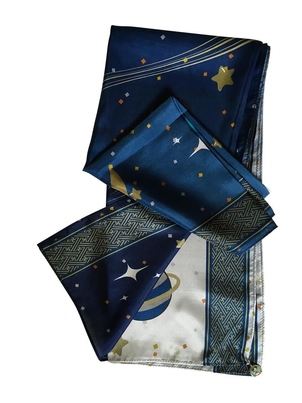 Spacegirl silk scarf