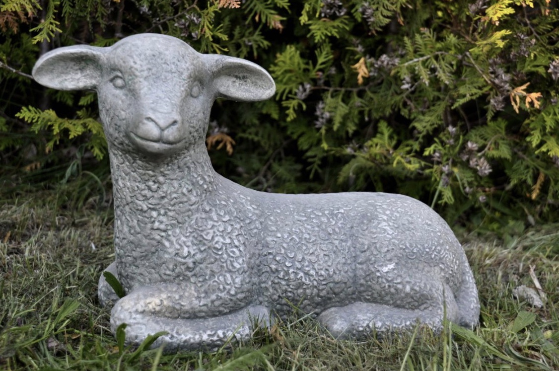 "Lamm" Art.nr: 1124, Vikt:15 kg, Höjd: 30 cm