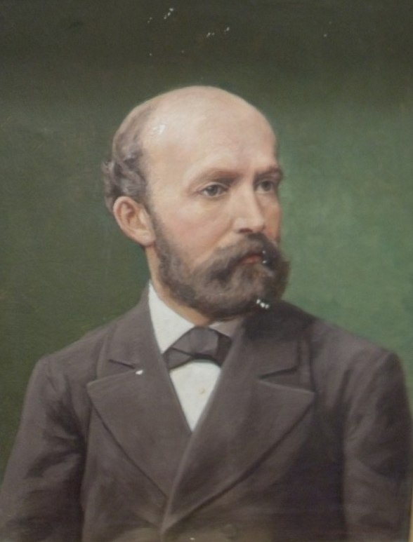Porträtt av bokhandlaren Henric Carlson, privat ägo