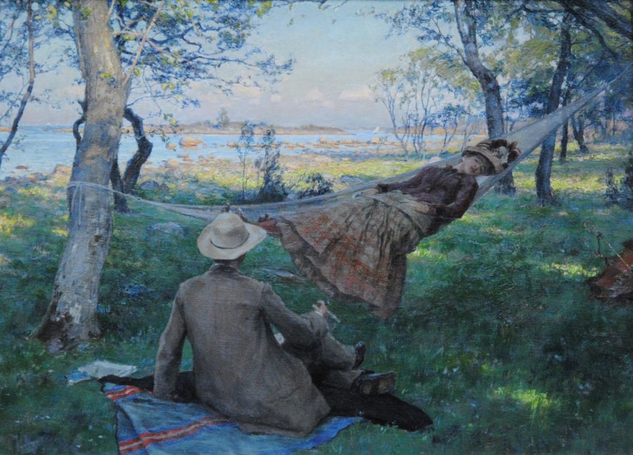 Målning "Sommarsiesta" 1885, ÖLM