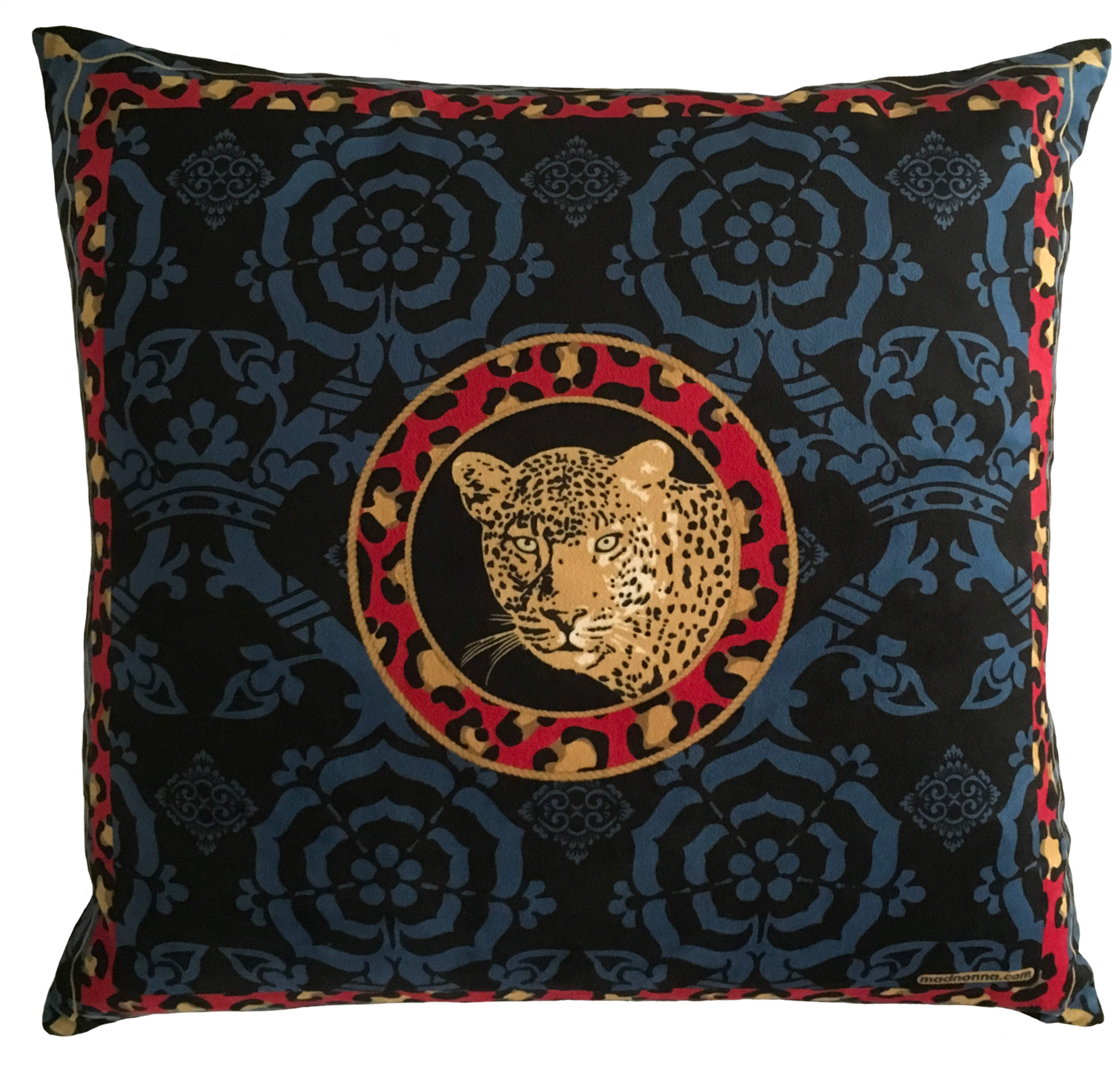 Miss Leopard Velvet Cushion