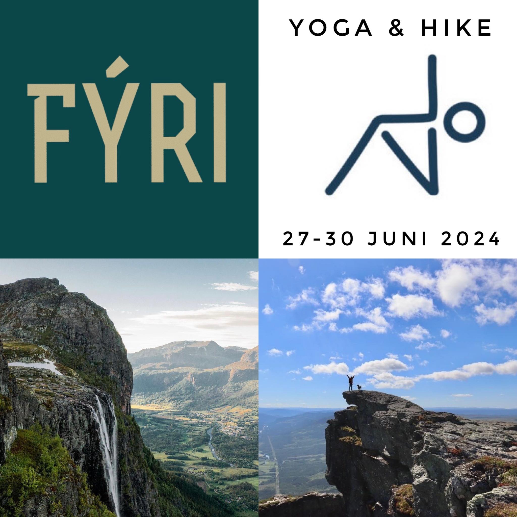 YOGA & HIKE 27-30 JUNI 2024 - FYRI RESORT