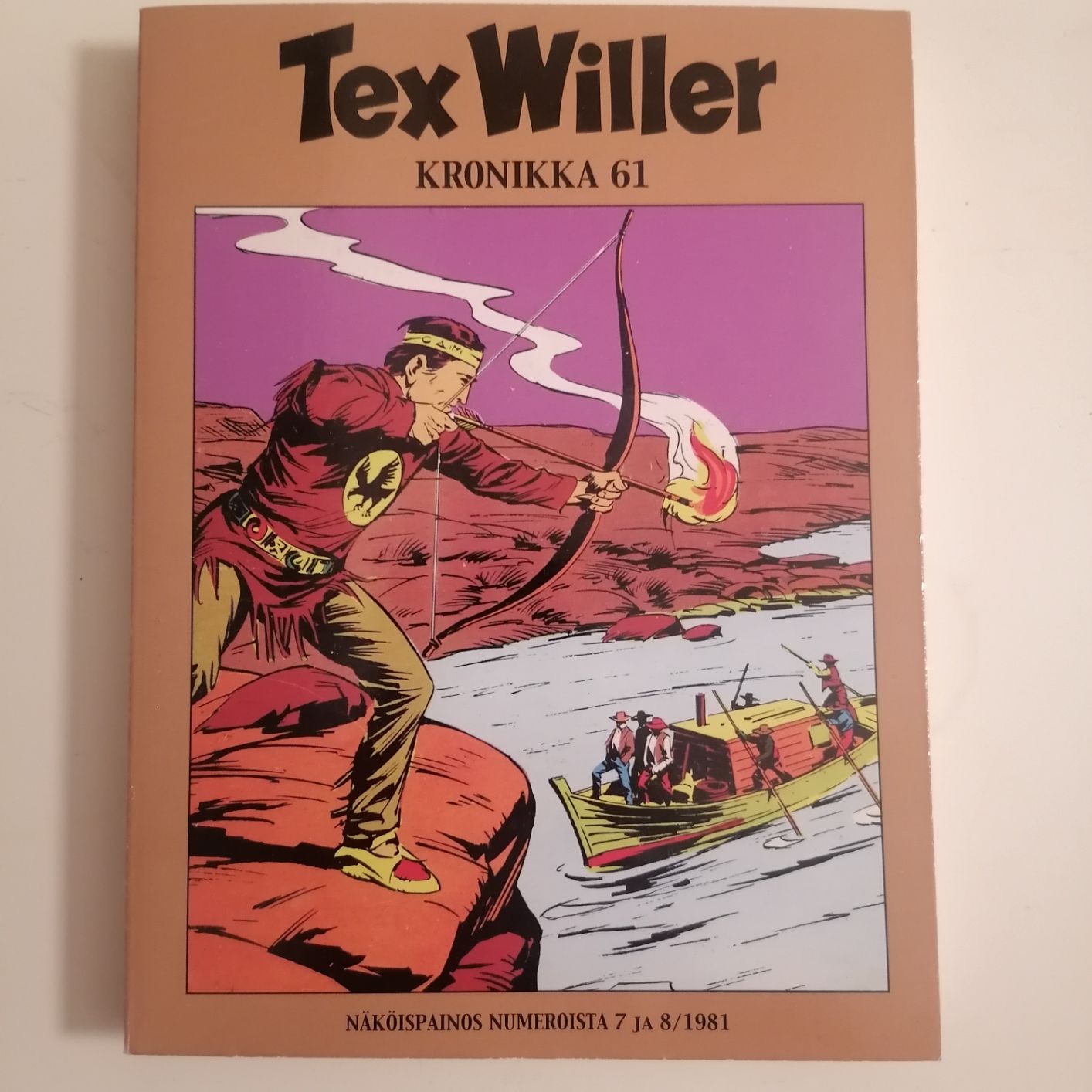 Tex Willer Kronikka 60 näköispainos 7 ja 8 / 1981 siistikuntoinen ja lukematon hinta 5,50 euroa.
