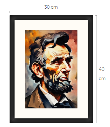 Abraham Lincoln konsttavla 1 av 10 gjorda