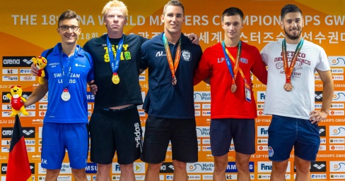 VM-guld till Linus Magnusson på 50m fritt herrar
