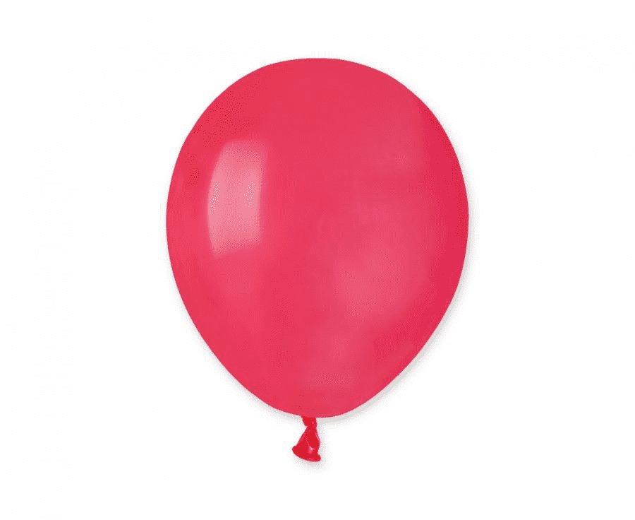 Raudonas pastelinis balionas 15cm