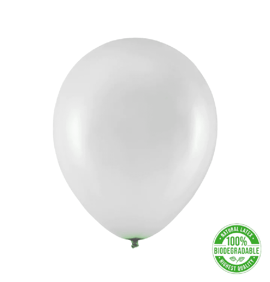 Sidabrinis metalizuotas balionas 30cm