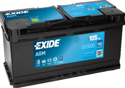 105Ah 950A AGM EXIDE EK1060