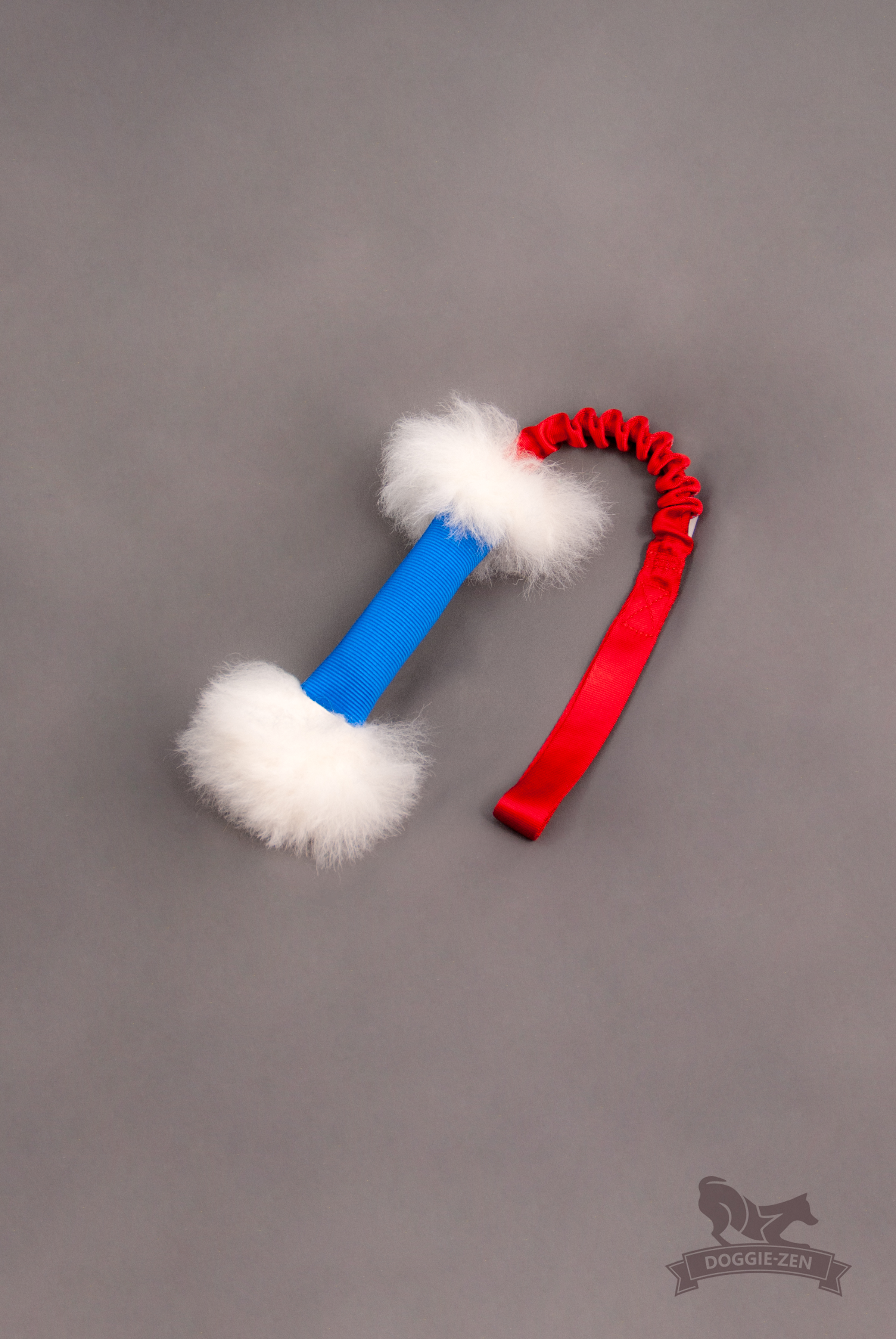 Doggie-zen elastisk slangkampis med fårskinn