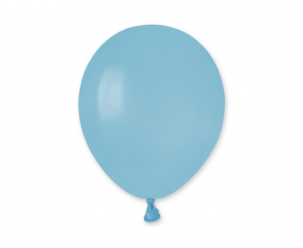 Žydras pastelinis balionas 15cm