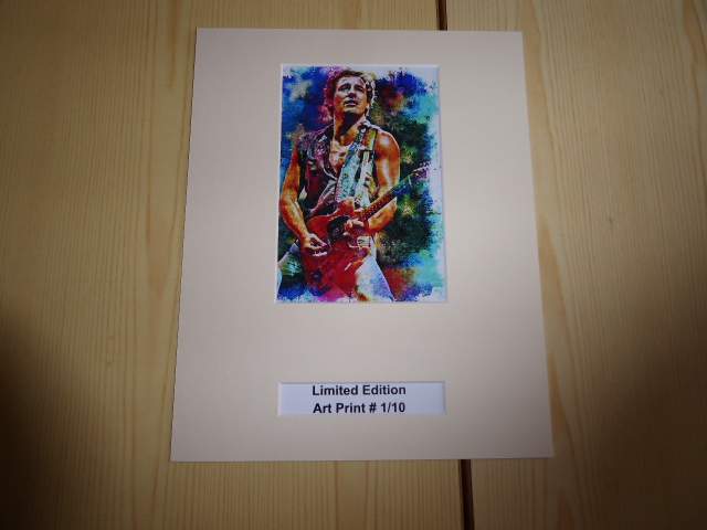 Bruce Springsteen Limited Edition Print med passepartout