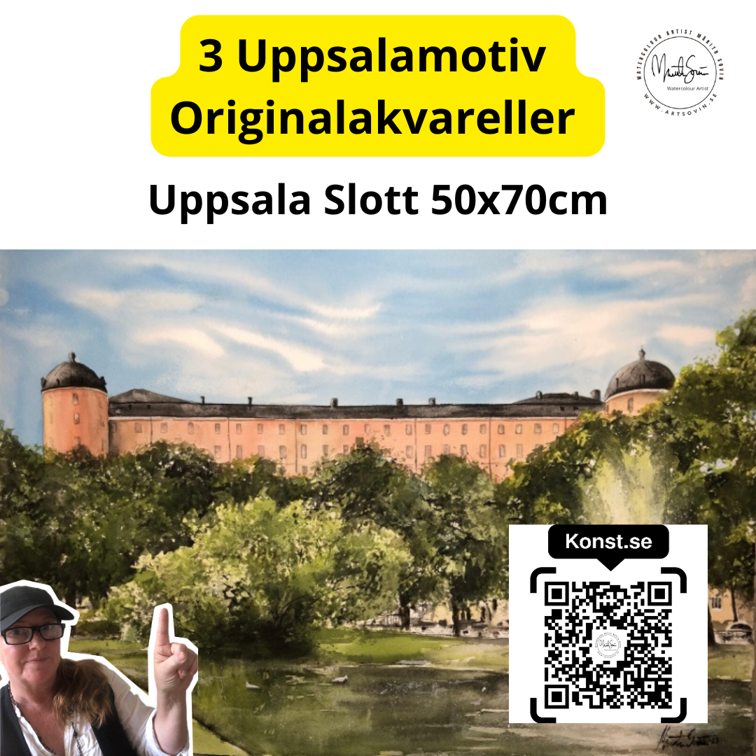 uppsala slott, uppsala, svandammen, slottet