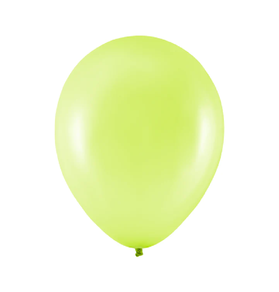 Laimo žalias metalizuota balionas 15cm