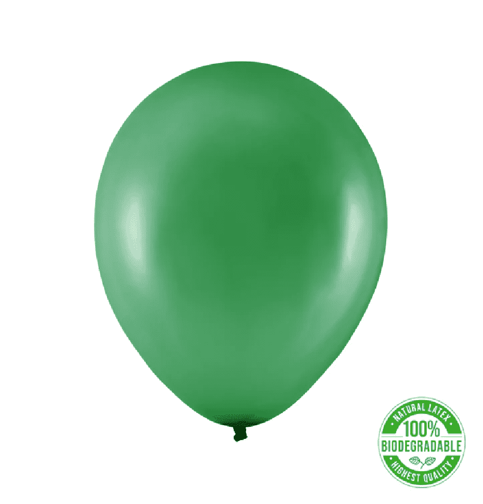 Žalias metalizuotas balionas 30cm