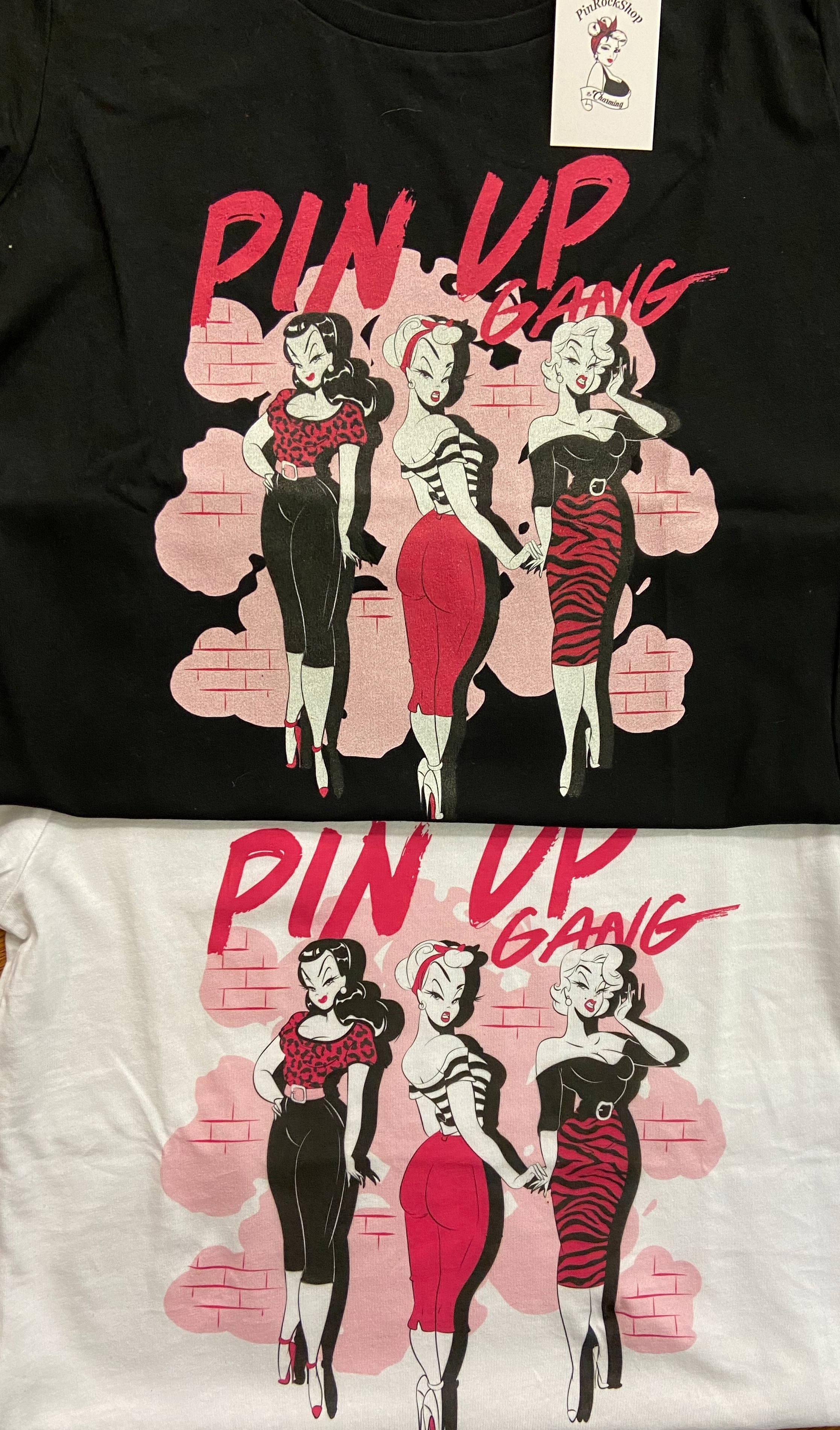 PinRock  Tjej Tee/t-shirt  Pinup gang