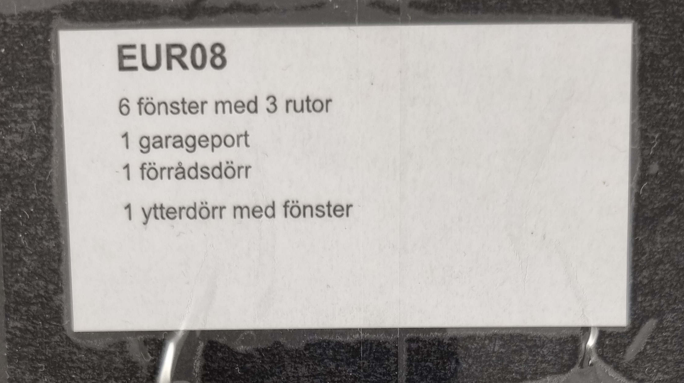 Euromod Eur 08, Garagesats, Skala H0