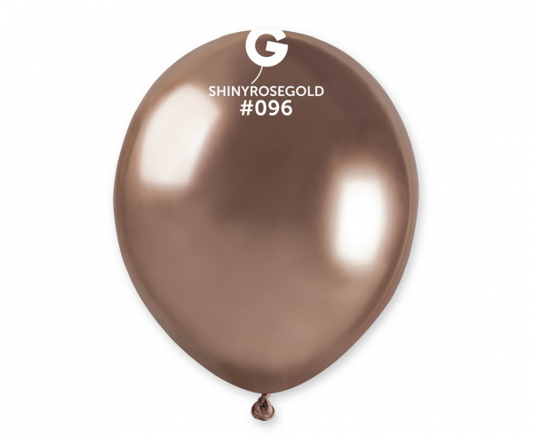 Auksorožinis chrominis balionas 15cm