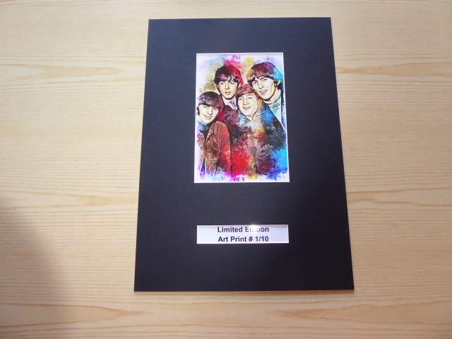The Beatles Limited Edition Print med passepartout