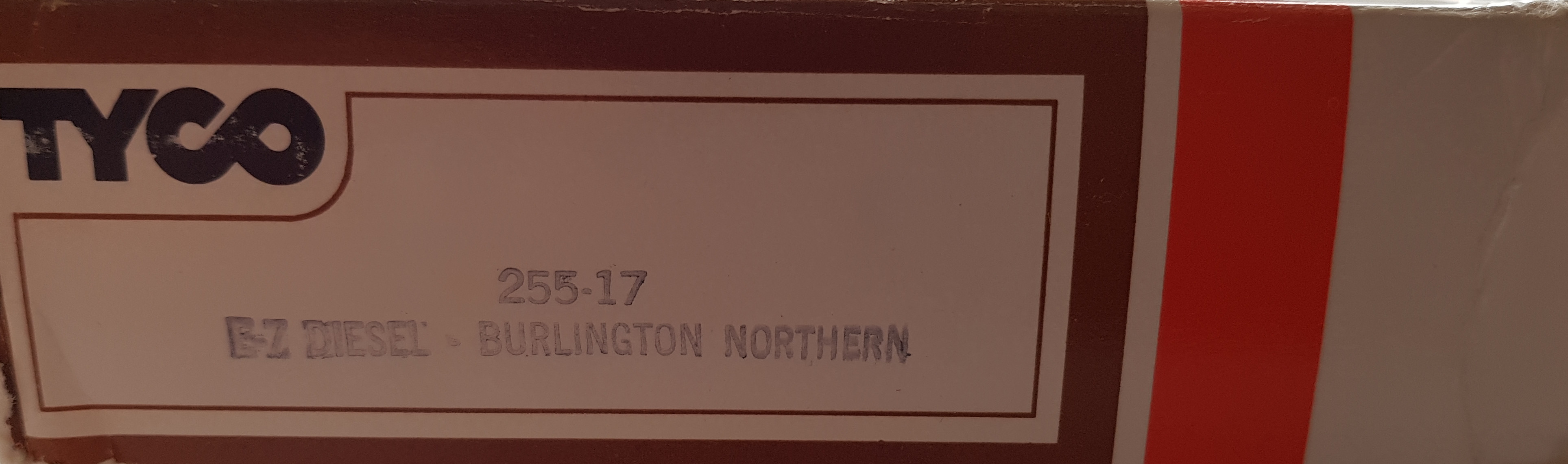 Tyco 255-17 Diesellok "Burlington Northern", Amerikanskt, skala H0, Ej provkört