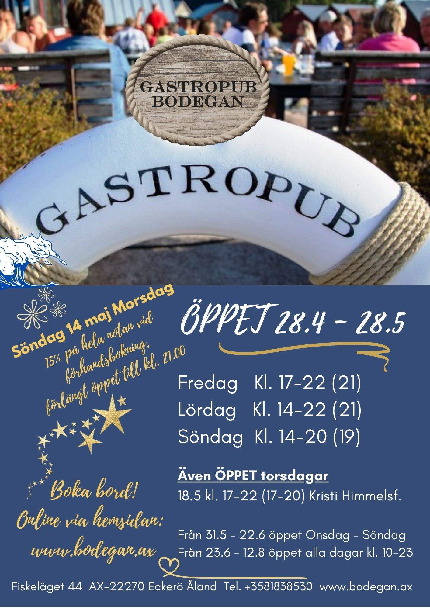 Gastropub Bodegan | Gästhamn med Gastropub Bodegan Käringsund, Åland