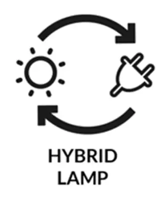 Nešiojamas hibridinis LED prožektorius įkraunamas USB + saulės baterija