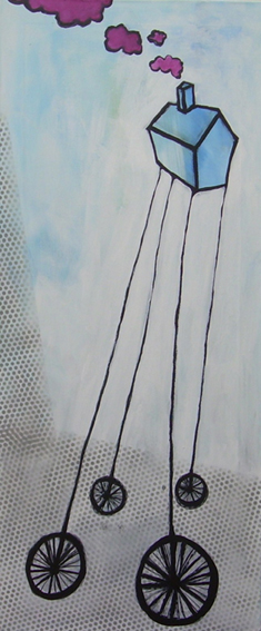 NIMETÖN | UNTITLED | akryyli kankaalle | acrylic on canvas | 95 x 40 cm | 2010