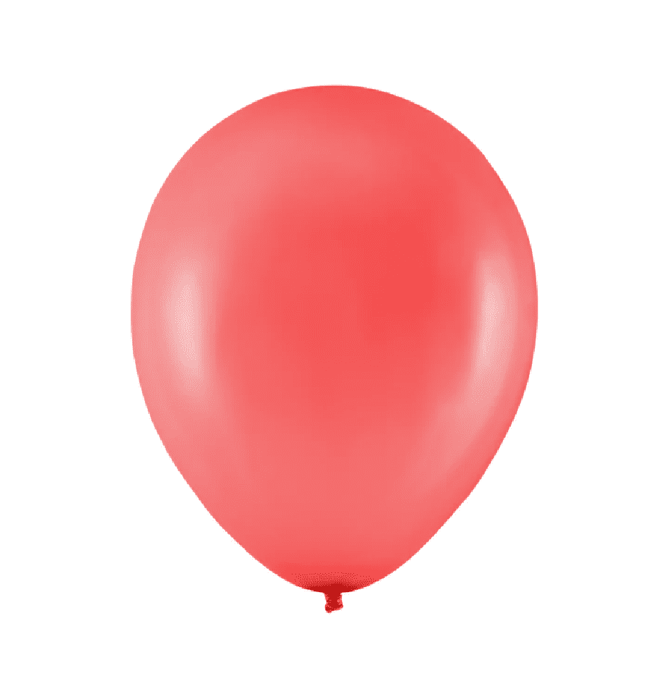 Raudonas metalizuota balionas 15cm