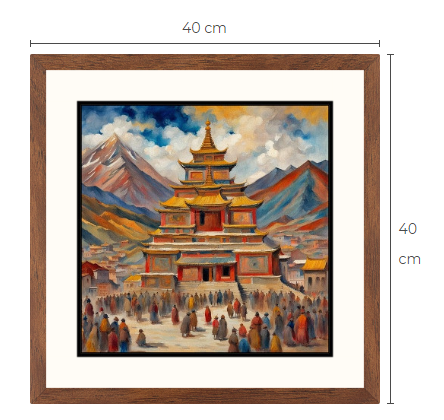 Tibetstil konsttavla 1 av 5 gjorda