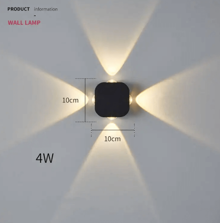 Sieninis LED lauko šviestuvas 4W/3000K