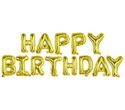 Happy birthday ballonger, födelsedagen ballonger, guld
