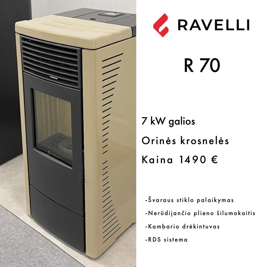 Granulinės krosnelės Ravelli R70