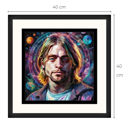 Kurt Cobain konsttavla Limited Edition 1 av 10 gjorda
