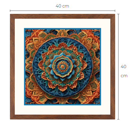 Mandala konsttavla 1 av 3 gjorda