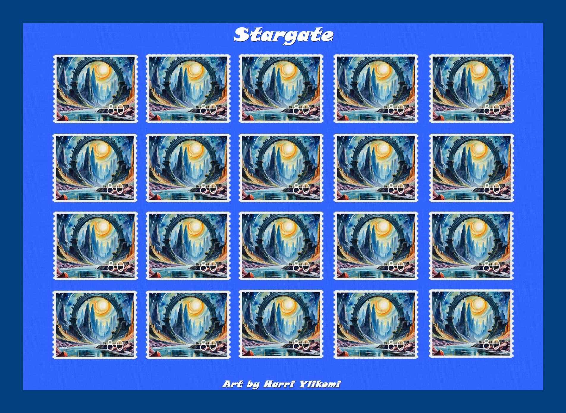 Stargate Science Fiction konst poster storlek A4