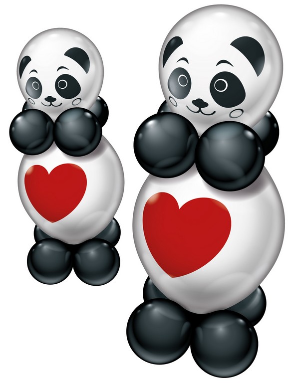 Panda balionų girlianda