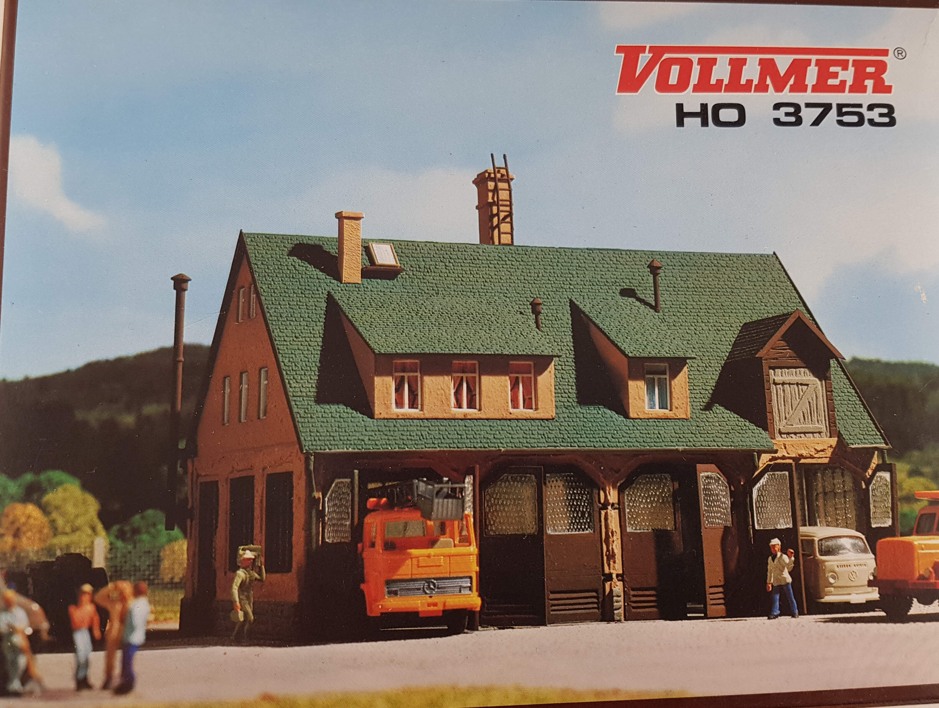 Vollmer 3753 Kontor och garage, skala H0