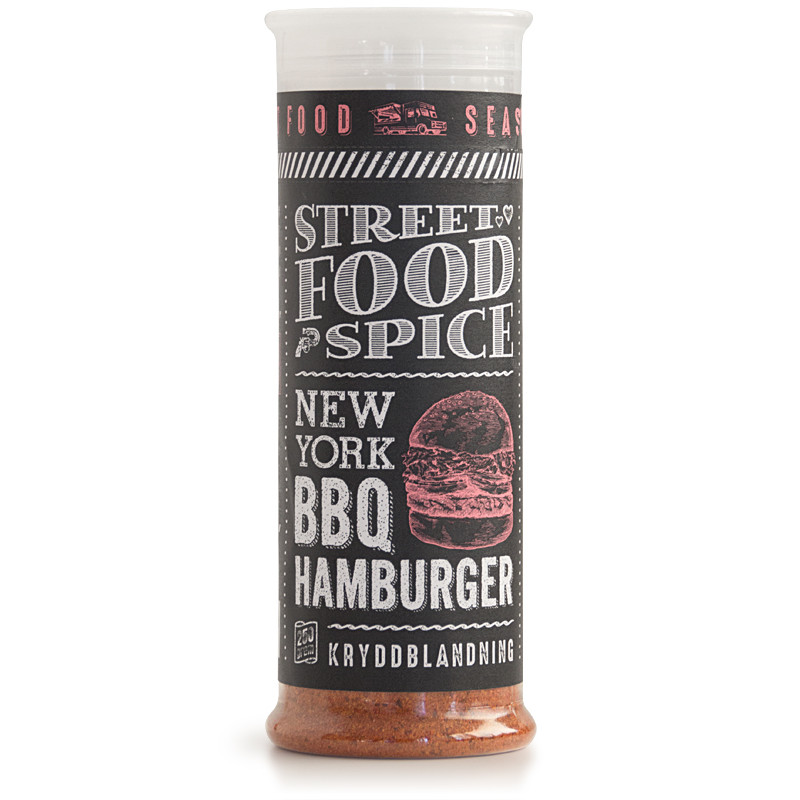 60865 5st New York BBQ Hamburger  PET 250g Kryddhuset