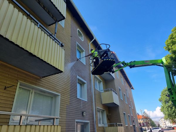 Fasadtvätt BRF Borlänge 2024-05-30
