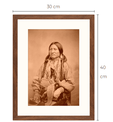 Native American sepia konstfotografitavla