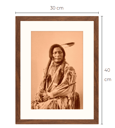 Native American sepia konstfotografitavla