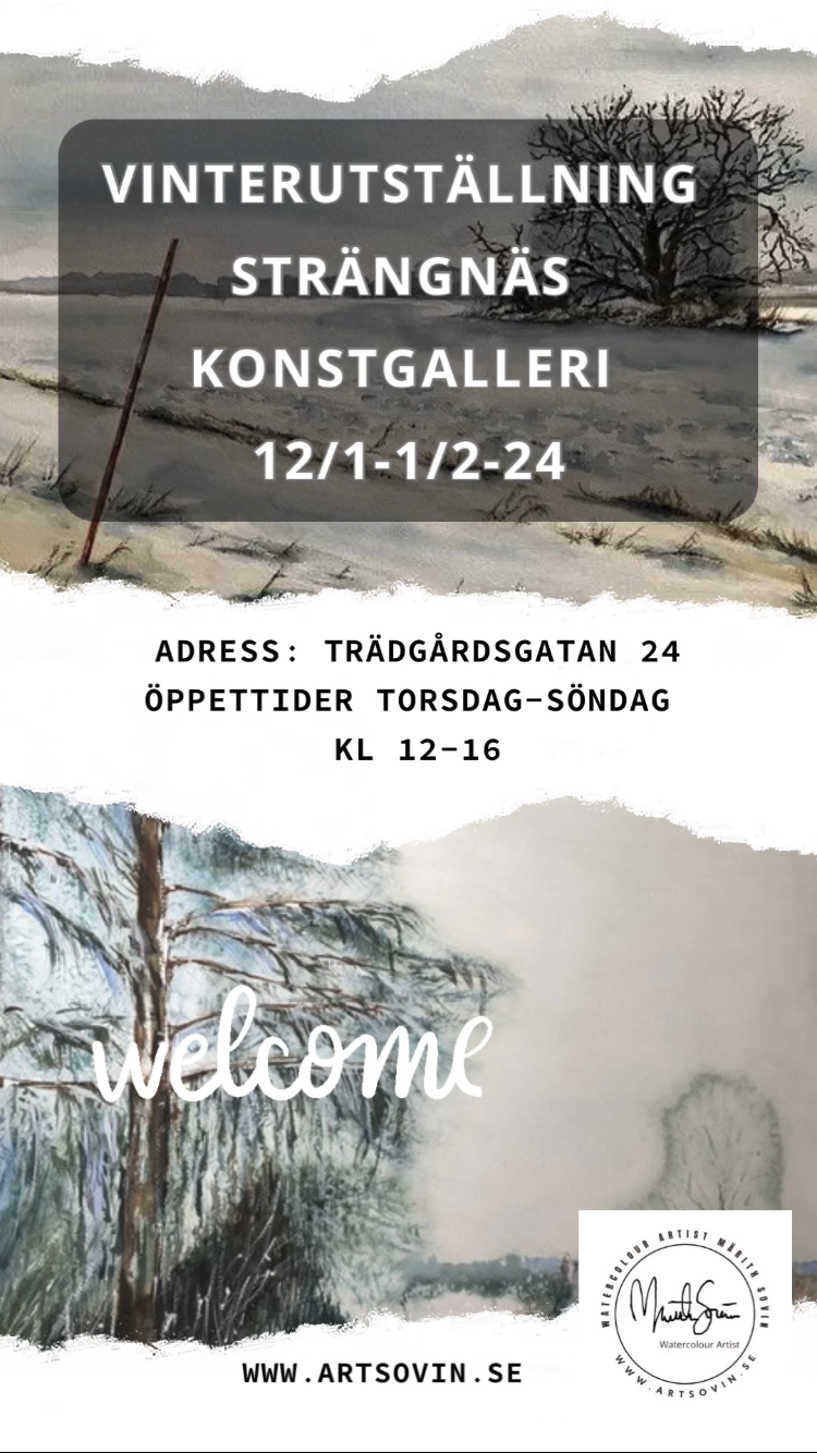 Utställning Strängnäs Konstgalleri 12/1-2/1-24