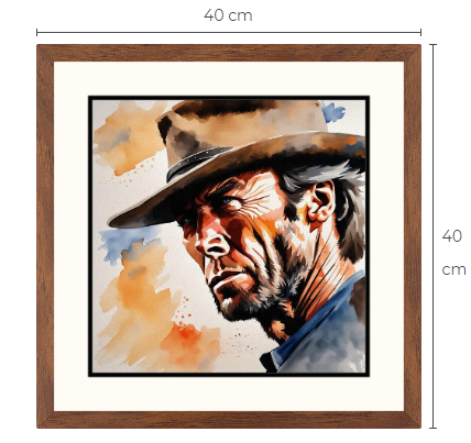 Clint Eastwood konsttavla 1 av 10 gjorda